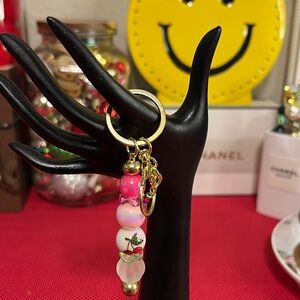 Bag Charm with acrylic beads